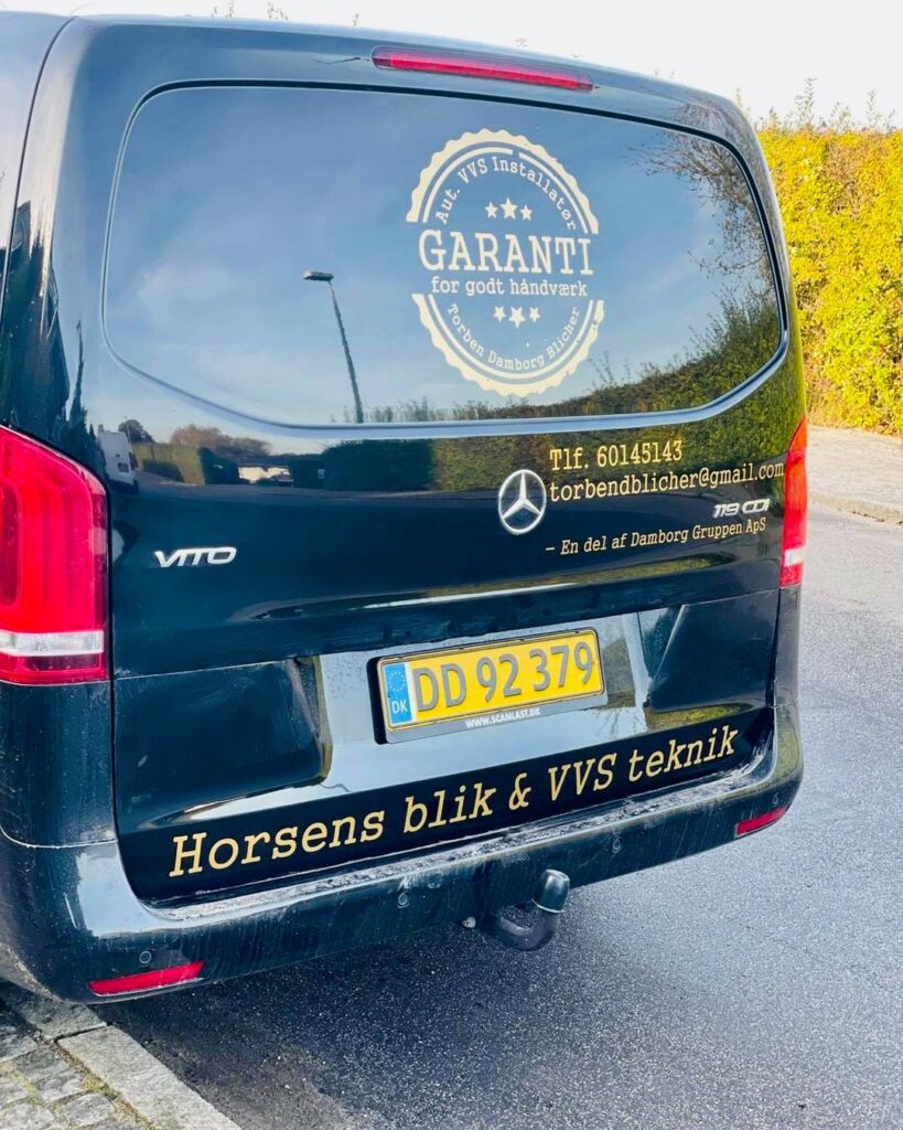 Horsens blik og vvs firmabil